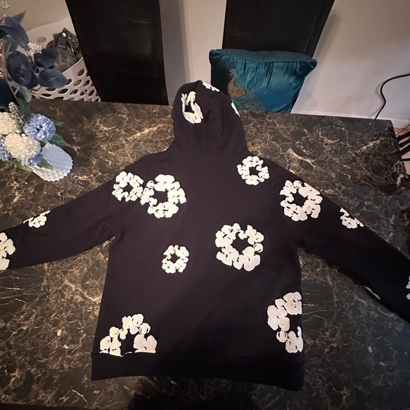 Denim Tears Cotton Wreath Black hoodie - Picture 2 of 9